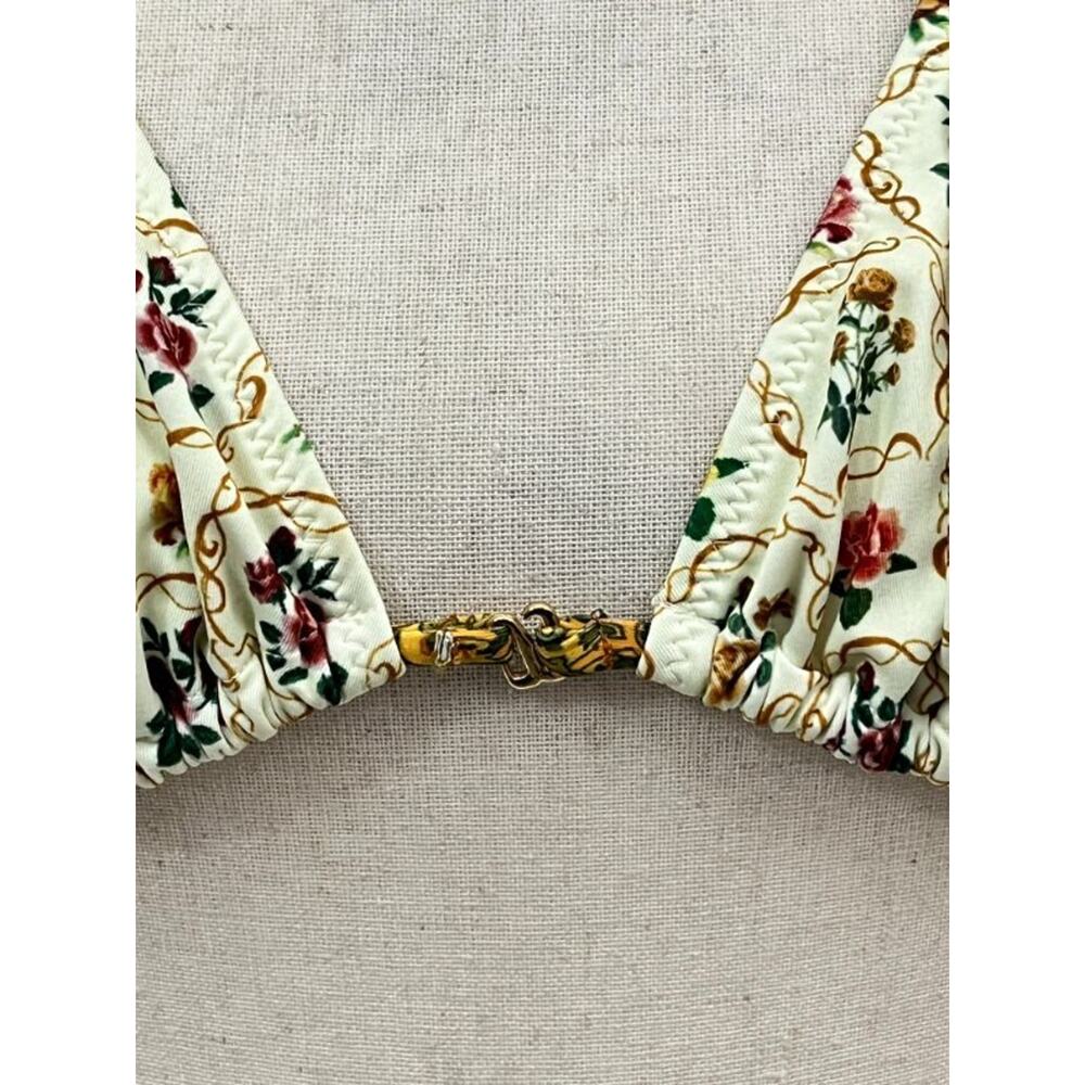 HEAVY MANNERS Sz M Medium 2pc Bikini Swimsuit Swim Set Antique Floral - Picture 7 of 14